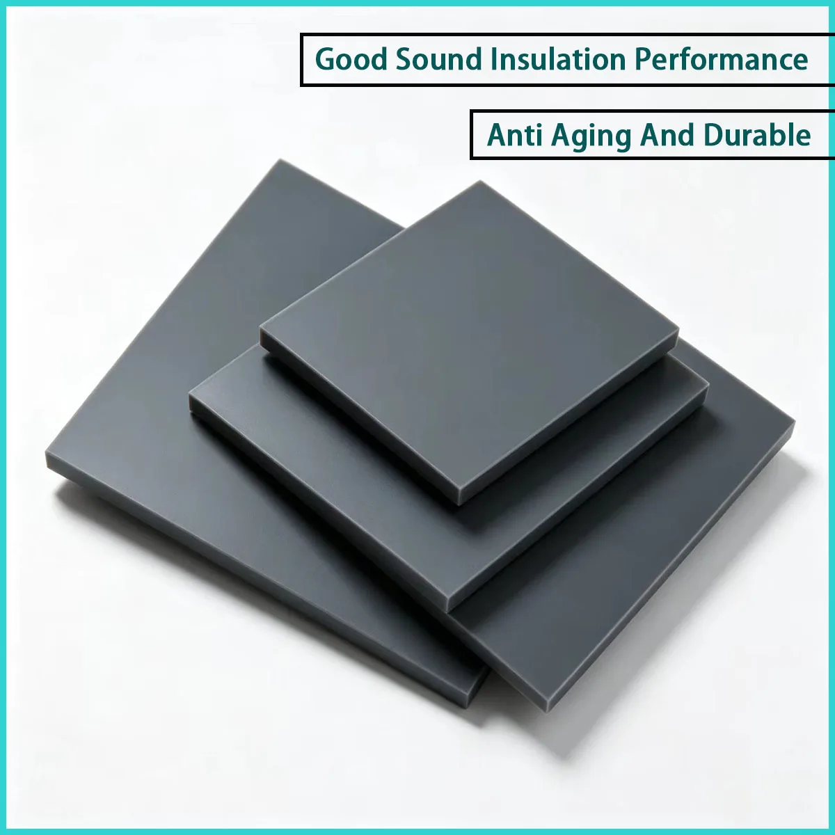 3-30mm thick dark gray PVC board used for chemical partitions, equipment partitions, etc