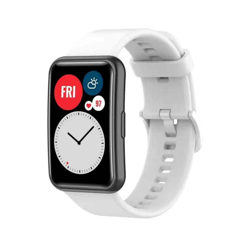 Correa de silicona para reloj inteligente Huawei, pulsera de repuesto de Color sólido, compatible con TIA-B09/TIA-B19, novedad