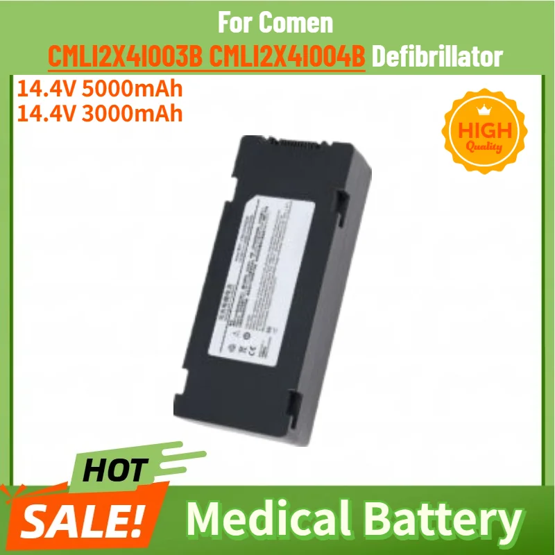 CMLI2X4I003B CMLI2X4I004B High Quality Battery 14.4V 5000mAh 3000mAh For Comen CMLI2X4I003B CMLI2X4I004B Defibrillator