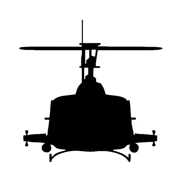 

15.6cm*15.5cm Gigantic Helicopter Light Car Sticker Vivid Beautiful Vinyl Delicate Decal Pattern Style