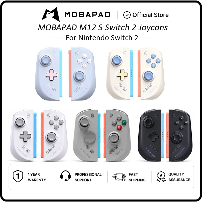 MOBAPAD M12 S Switch 2 Joypad for Nintendo Switch 2 with TMR Joystick HD Vibration Mechanical Buttons Remap Macro Gamepad