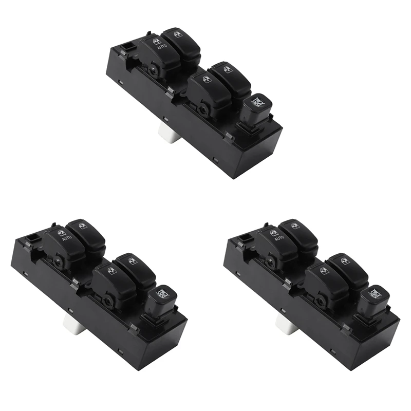 

3X Front Left Master Electric Power Window Control Switch Driver Side For Hyundai Getz 2005 93570-1C110