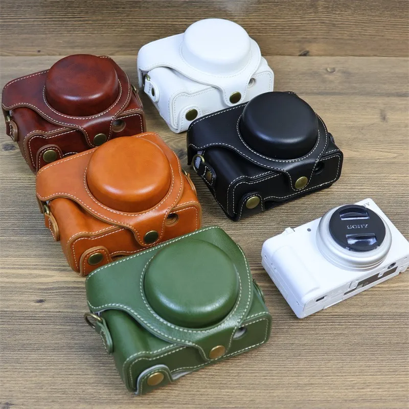 Custodia per videocamera in pelle PU per cinturino Sony ZV1 ZV-1 ZV1F Z-1FCamera