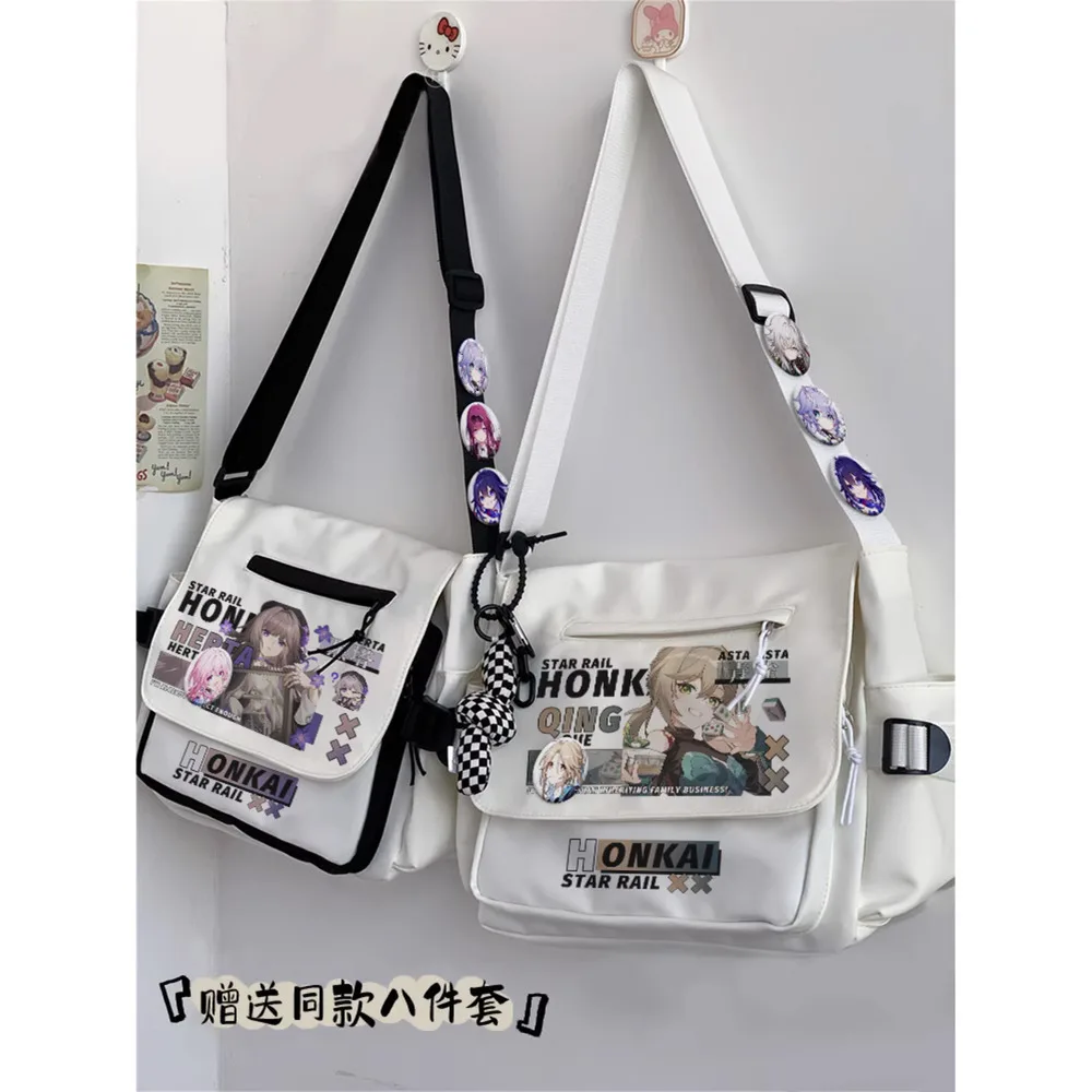 

Anime Honkai: Star Rail March 7Th Bronya Rand Kafka Blade Cosplay Shoulder Student Sports Crossbody Backpack Messenger Bag