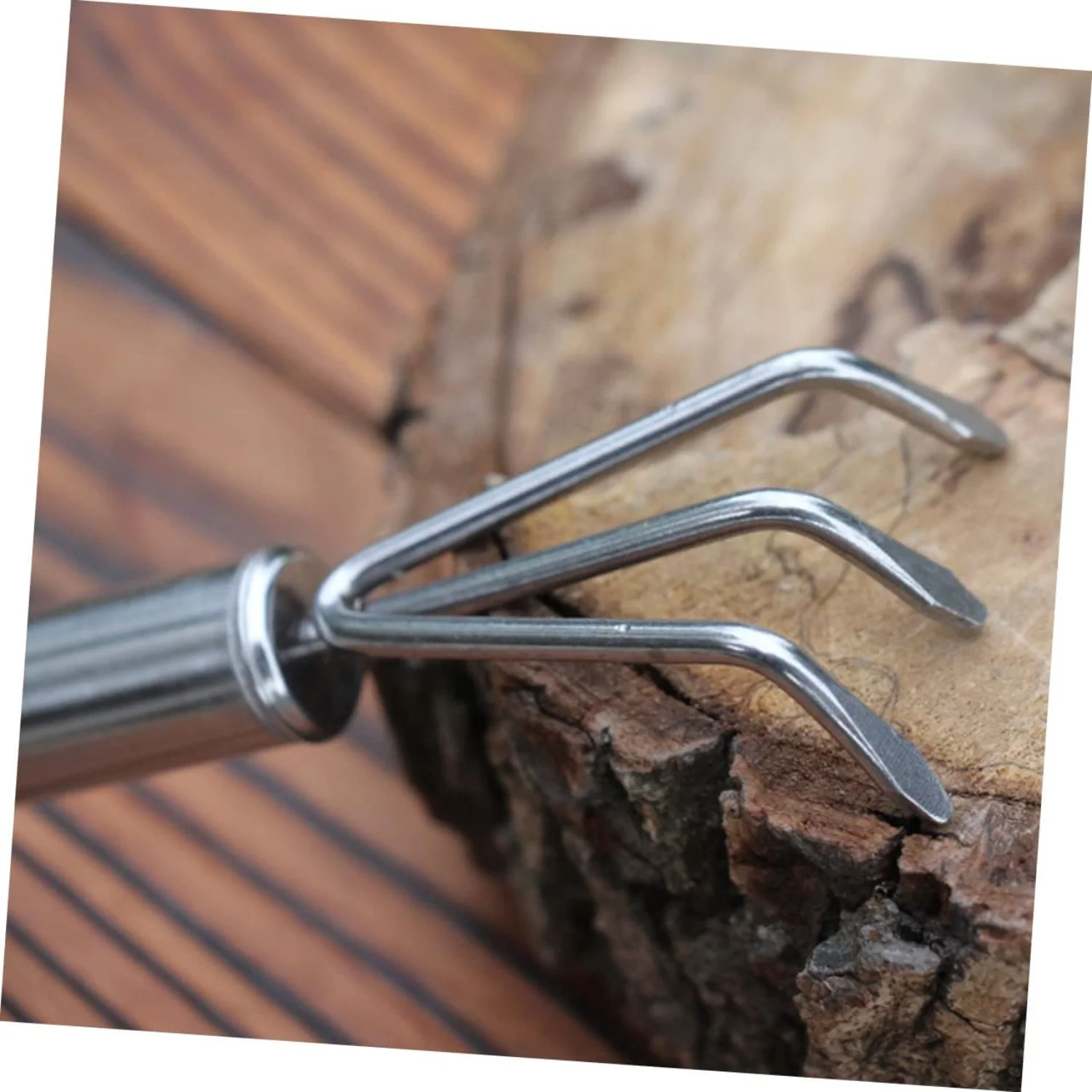 2pcs Set Stainless Steel Set  Garden Tool Weeding Hoe Garden Scratch Tool Garden Tools Mini Shovel and Rake Gardening Tool Set P
