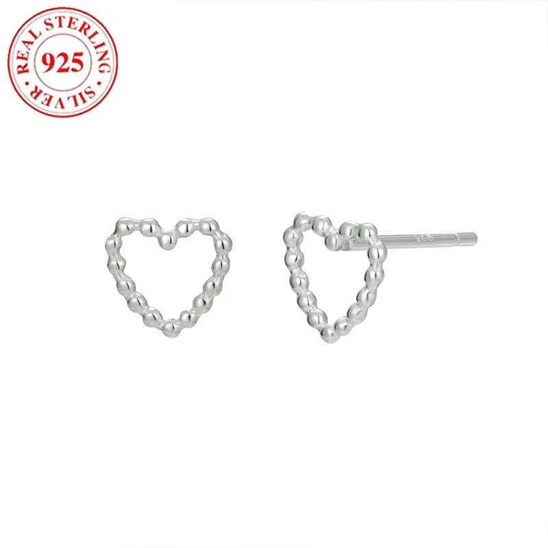 

S925 Silver Heart Shaped Women's Earrings Hypoallergenic Suitable for Women's Holiday Gifts