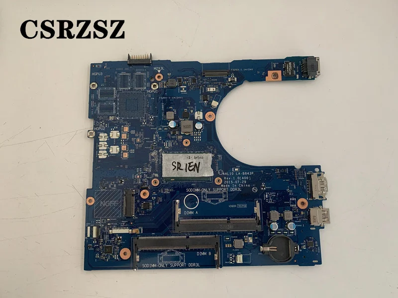 

CSRZSZ For Original Dell inspiron 5458 5558 Laptop motherboard with i3-4030u CPU CN-0W45H6 0W45H6 W45H6 LA-B843P Fully tested