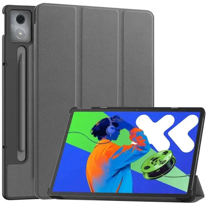 

Чехлы для планшетов Lenovo Xiaoxin Pad Pro 12,7 дюйма, 2025, трехскладная подставка, магнитный смарт-чехол для Xiaoxin Pad Pro 12,7 дюйма, TB375FC