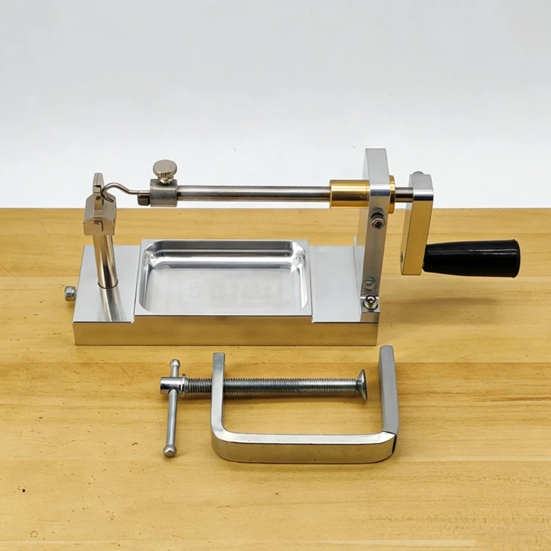 Wire Hook Forming Tool for Fishing Tackle DIY, Hand Cranks Lures Making Jigs with Benches Clamps, Metal Body and Compacts Setups