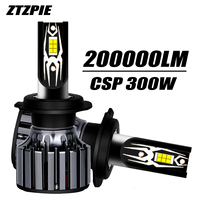 ZTZPIE 6000K HB3 HB4 9005 9006 H1 H7 Canbus Led H4 H11 Turbo Bulbs Led CSP Lamp Car Headlight Fog Light  200000LM 300W