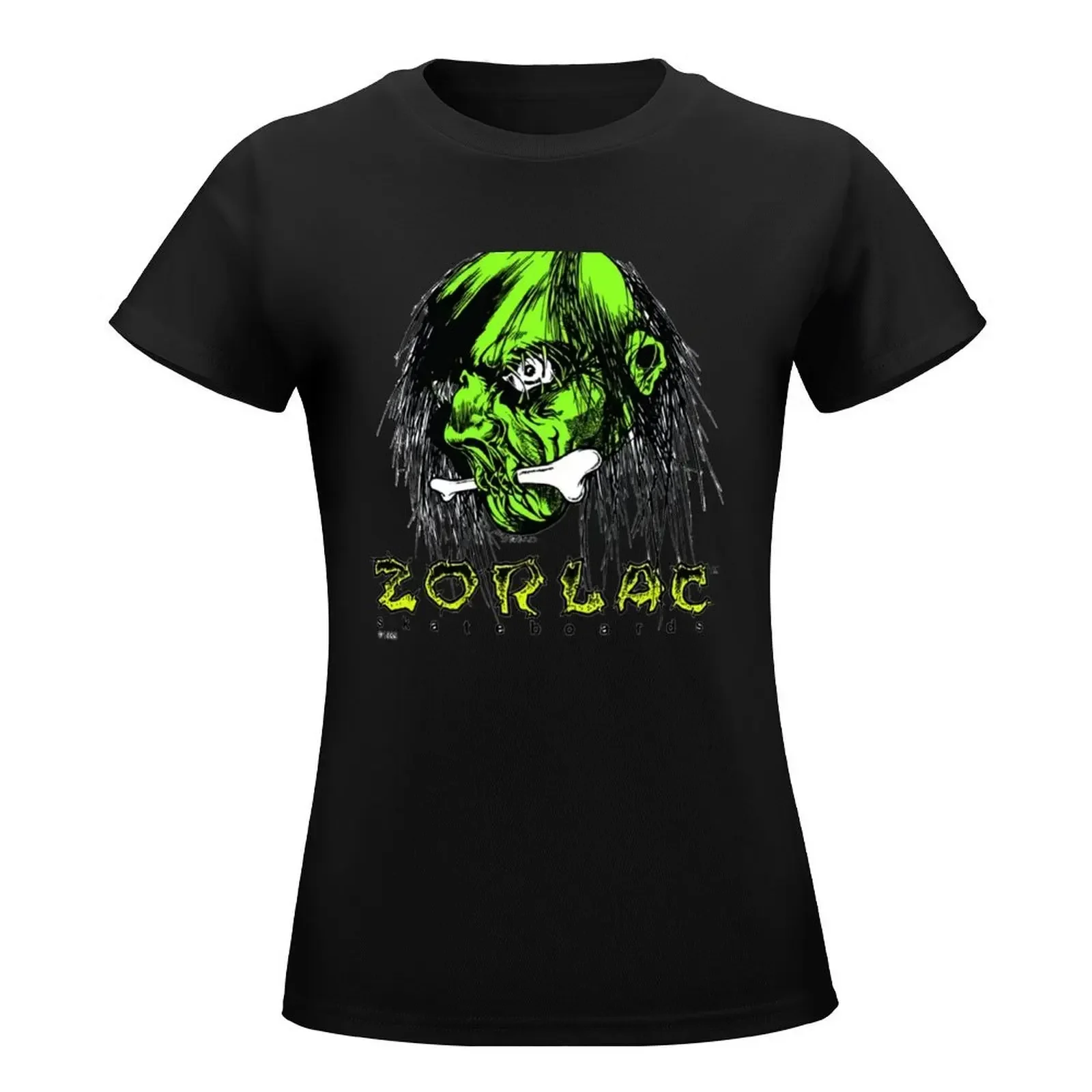 Pushead Zorlac Skateboards T-Shirt tops graphics Women tops