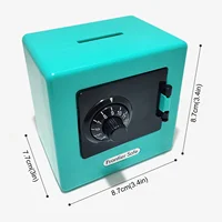 Mini Bank Money Box Retro Atm Rotating Password Cash Coins Saving Box Bank Safe Box Christmas Gift Automatic Deposit Banknote 6