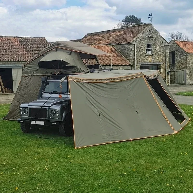 高品質なオーバーランド車用ルーフサイドオーニング。壁面キット - Awning Side Wall Kit のレビューと価格