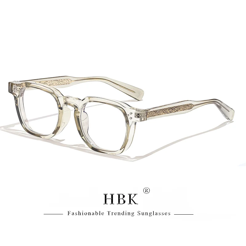 HBK Retro Quadratische Gläser für Männer TR90 Rahmen Anti Blau Licht Hohe Qualität Computer Lesebrille Frauen Optische Brillen – Detail 12
