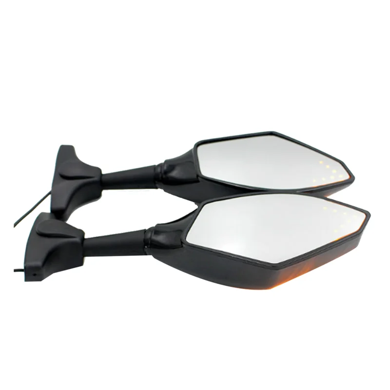 

Светодиодное зеркало заднего вида, индикатор зеркала для мотоцикла, зеркало, указатель поворота для Honda Honda Suzuki Kawasaki Ninja-ABQF