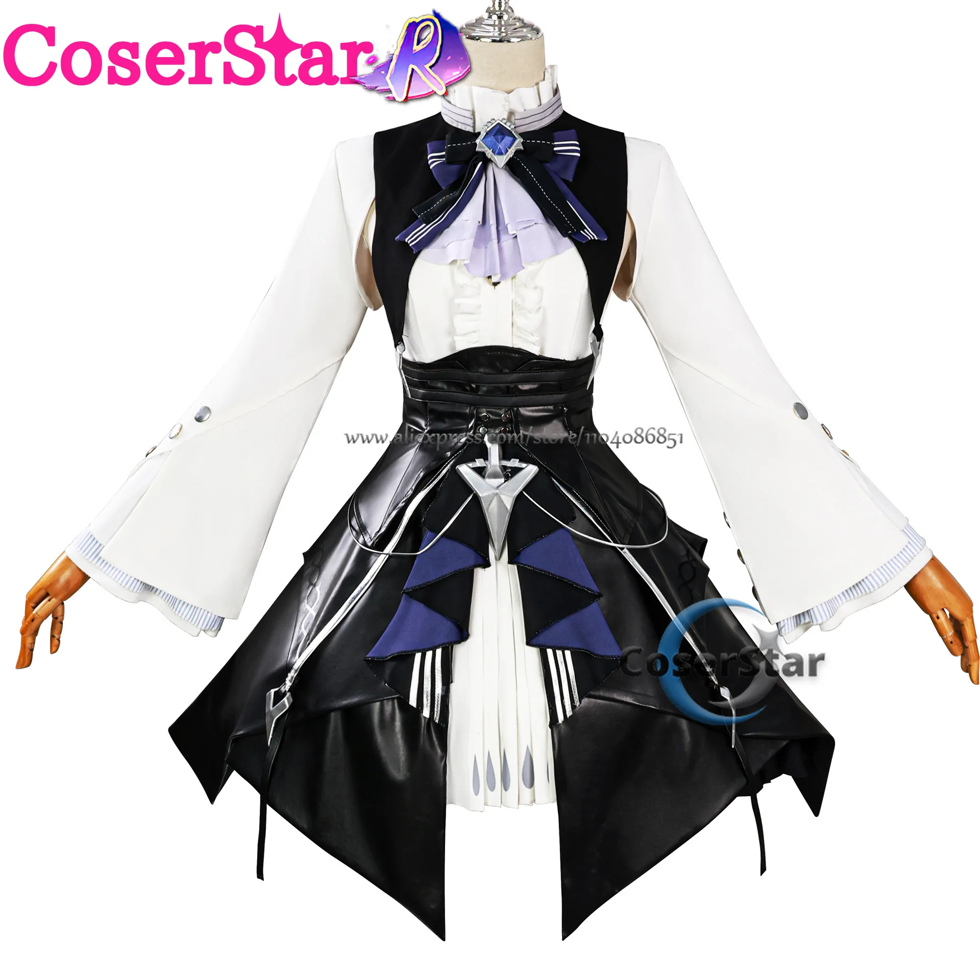 CoserStar-R أنيمي Zenless منطقة صفر فيفيان تأثيري حلي فيفيان تأثيري فستان كرنفال الرسوم المتحركة الهزلية شعر مستعار للحفلات الأحذية الدعاوى