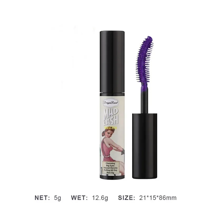 แฟชั่นมาสคาร่าสีขาวแต่งหน้า 4D Silky Natural Long Lash มาสคาร่ามาสคาร่ากันน้ําหนา Lasting Curling