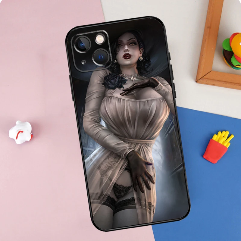 Sexy Lady Dimitrescu Daughters Phone Case For iPhone 11 12 13 14 15 16 Pro Max 12 13 Mini X XR XS MAX Plus Cover