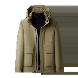 Luxury Designer Clothing Men's Down Jacket Parka Winter Thickened Heating 2025 New High-end Coat