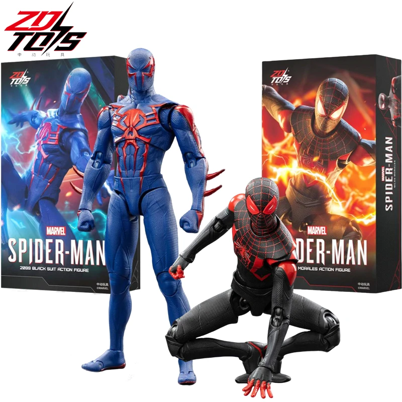 

ZDTDS Original Spider Man 2099 Miles Morales Ultimate Spider Man Miguel O'Hara 1/10 Marvel legends Action Figure Model Toys Gift