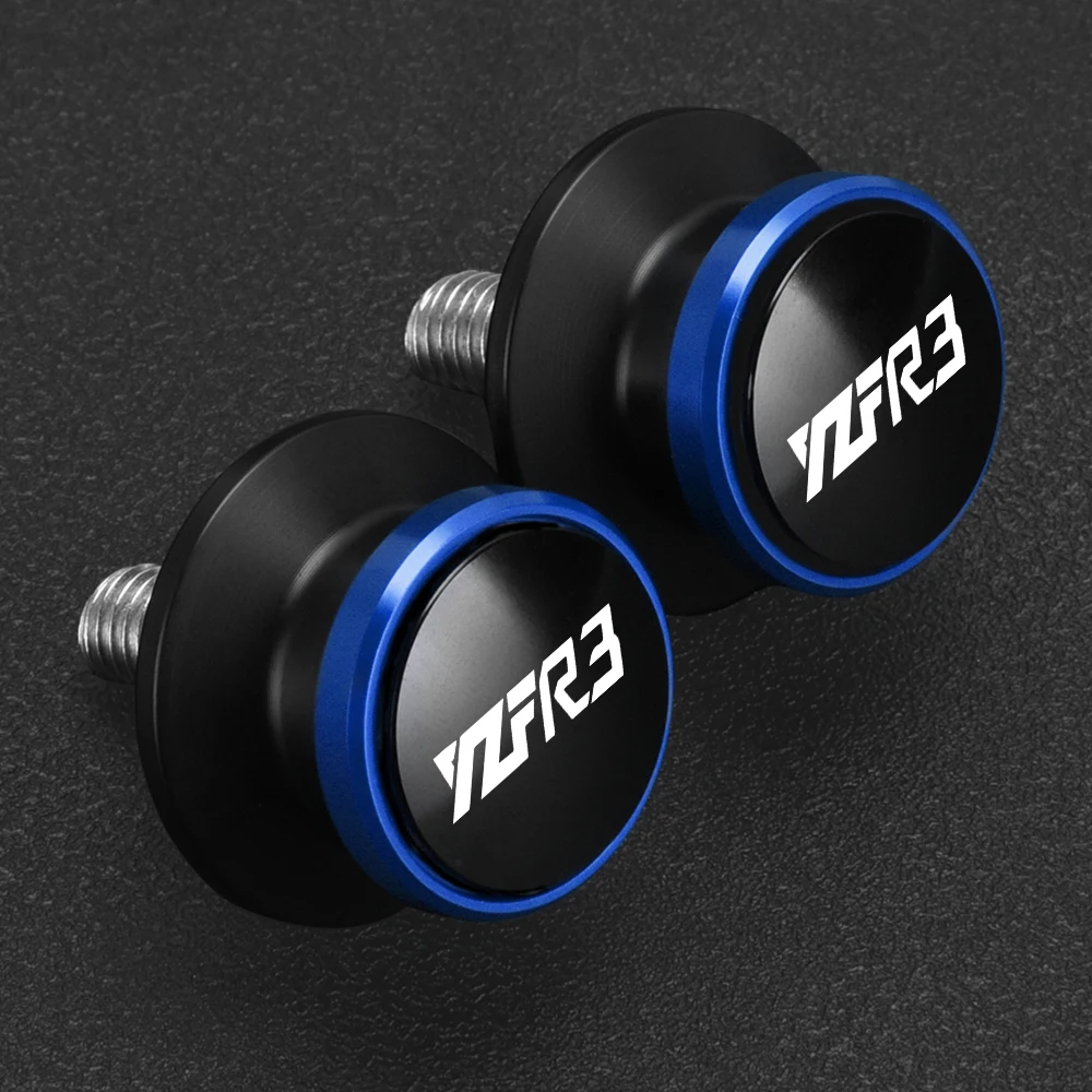 لياماها YZFR3 YZF R3 2015-2020 2021 2022 2023 2024 2025 دراجة نارية 6 مللي متر Swingarm بكرات المنزلق الخلفي حامل مسامير اكسسوارات