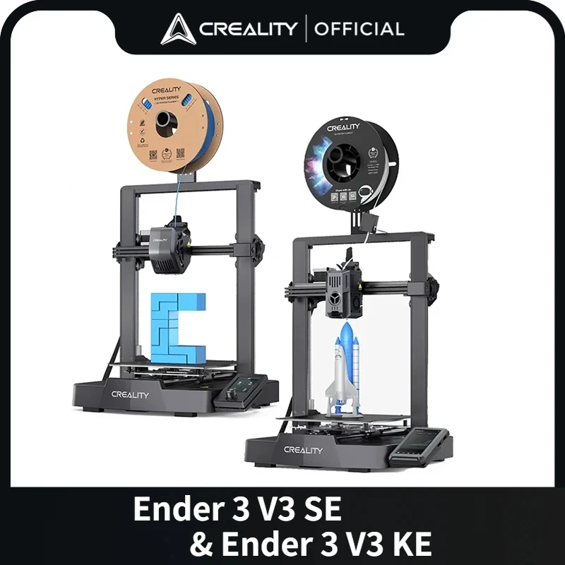 

3D-принтер Creality Ender 3 V3 SE/KE с быстрой печатью 250-600 мм/с, автоматическое выравнивание, прямой экструдер Sprite, двойная ось Z и ось Y