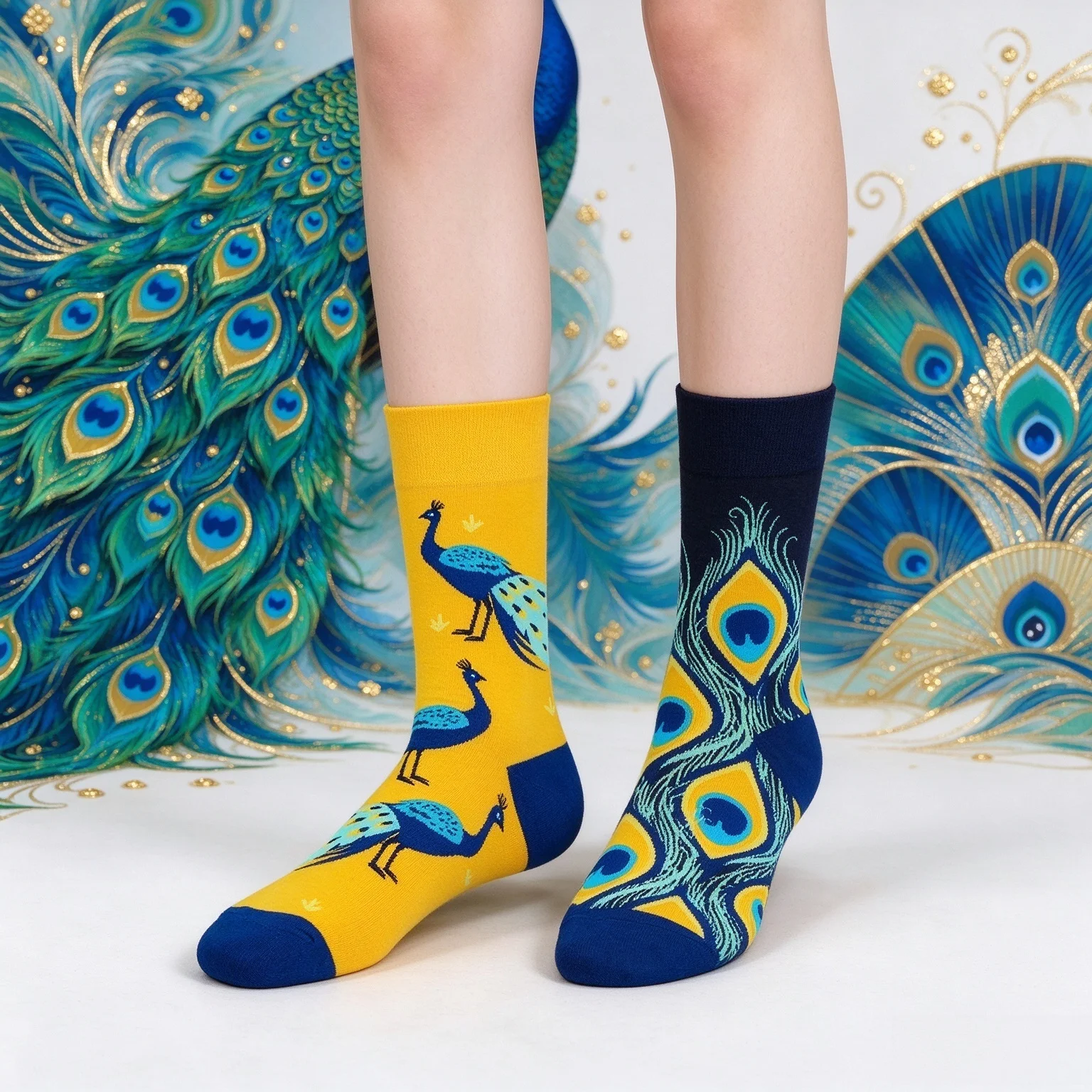 New Design Creative Irregular AB Style Unisex Socks for Men Women Cotton Funny Crew Socks Street Fashion Socks Gift Wholesale