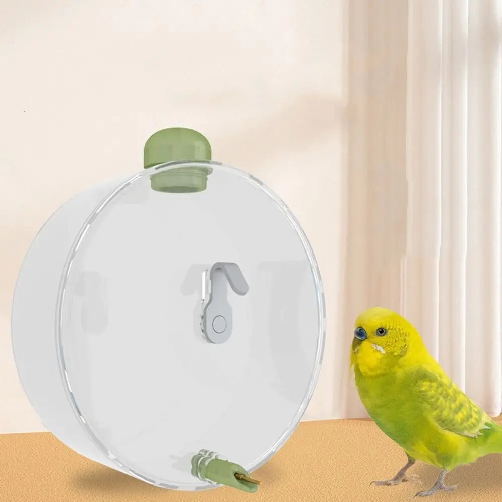 

350ml Birds Water Feeder Transparent Large Capacity Birds Water Dispenser Hangable Reusable Pet Birds Water Bottle for Parrots