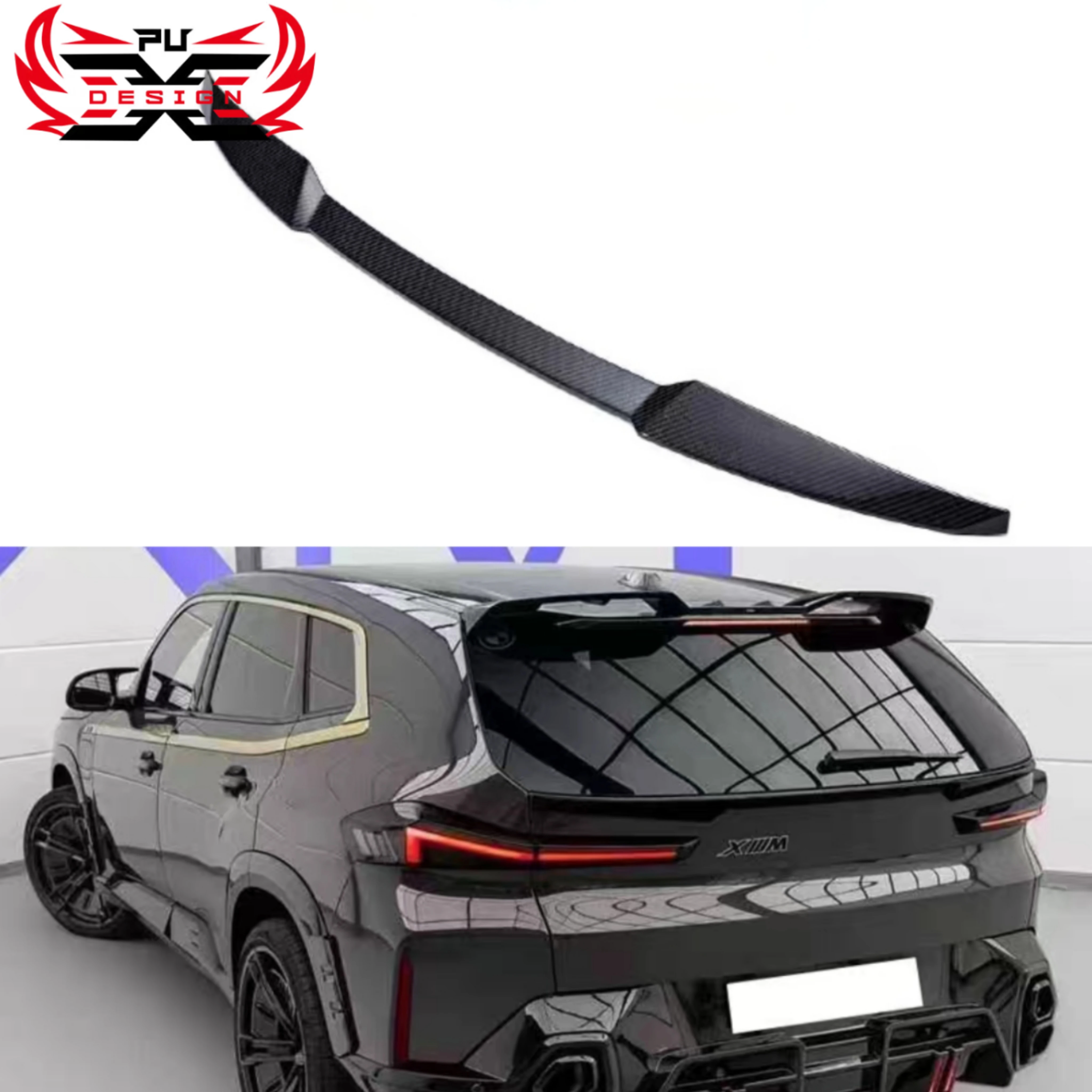 

Dry Carbon Fiber Rear Spoiler for BMW XM G09 LD Style Spoiler Wing Body Kit