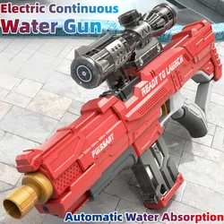 Automatic Electric Water Gun Large Capacity Water Blaster Soaker para Kid e Adulto para Summer Beach Party Toy Gun KT16