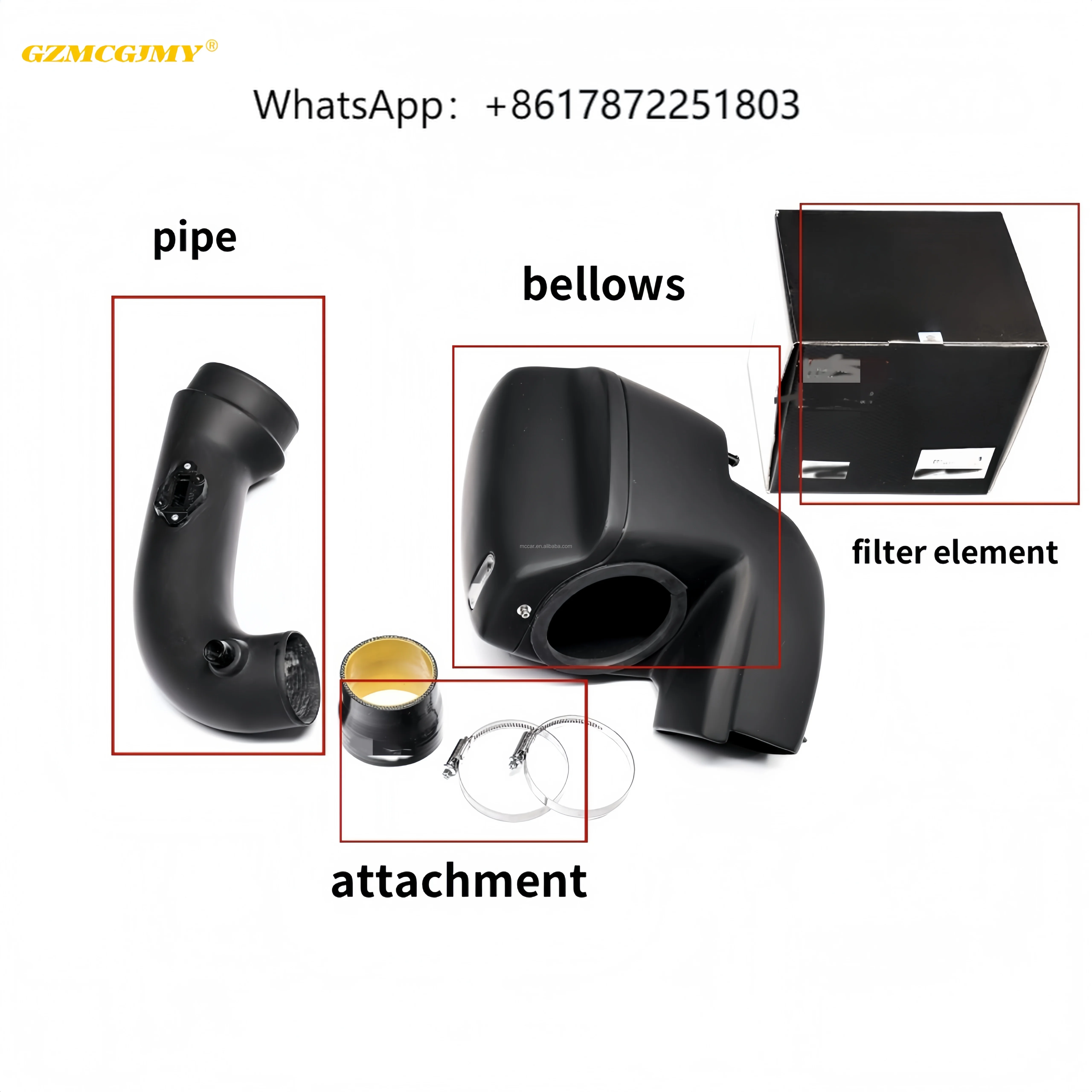 

2023 - High Quality More Lightweight Real Dry Carbon Air Intake Pipe for B58 M240i M340i 440i 3.0T Engine Cover Intake Kits