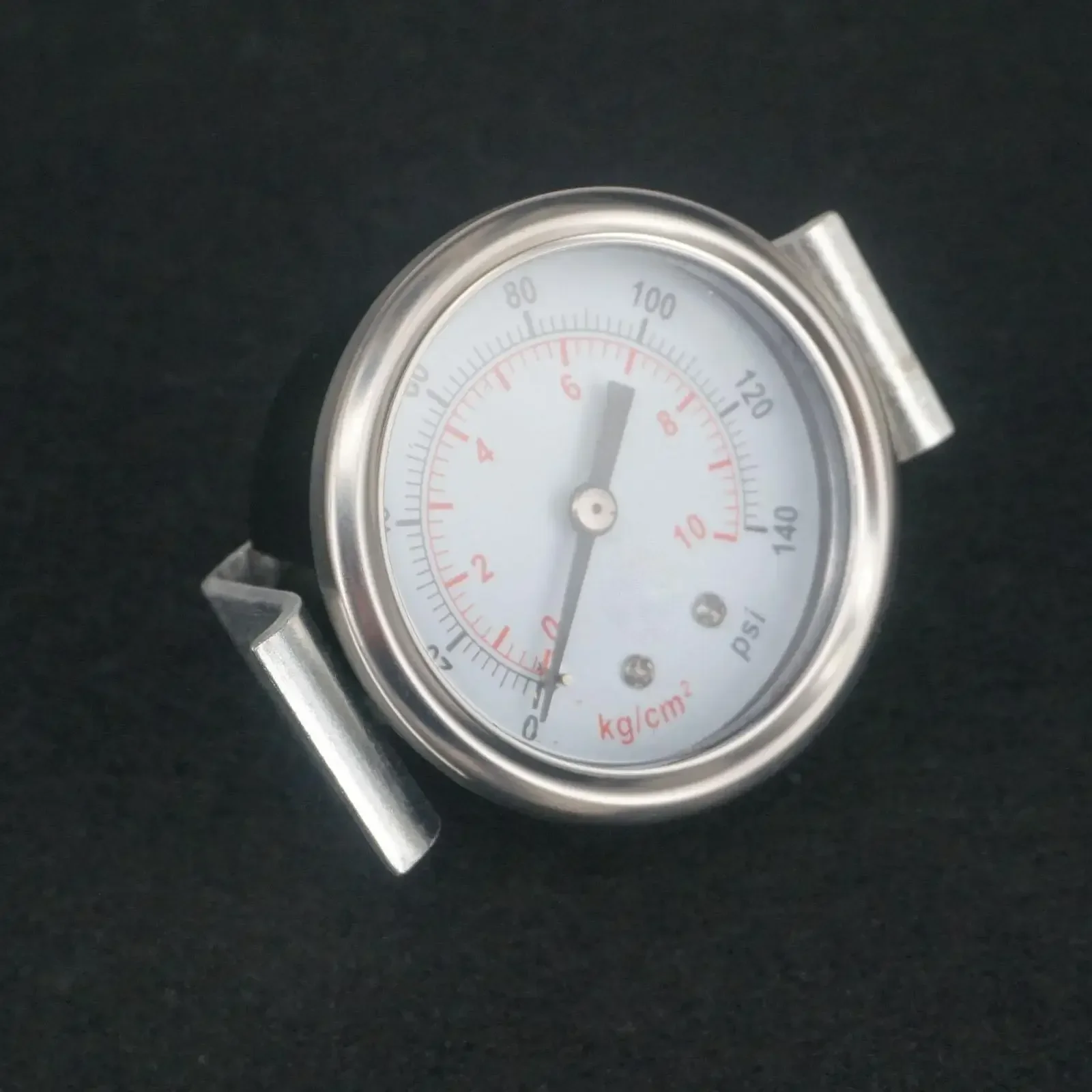 Dial Diameter 40/50/60mm 14/28/50/70/140/200/350psi -1 ~0 Bar Air Compressor Pressure Gauge Axial  With Bracket Pneumatic Part