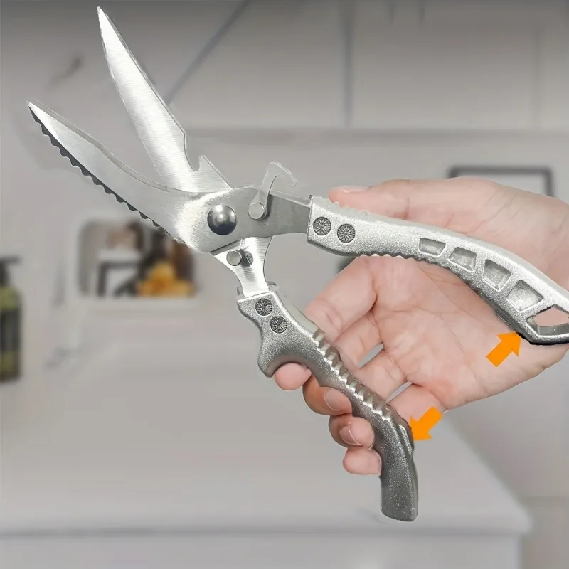 Multi functional stainless steel labor-saving and convenient kitchen scissors for kitchen use