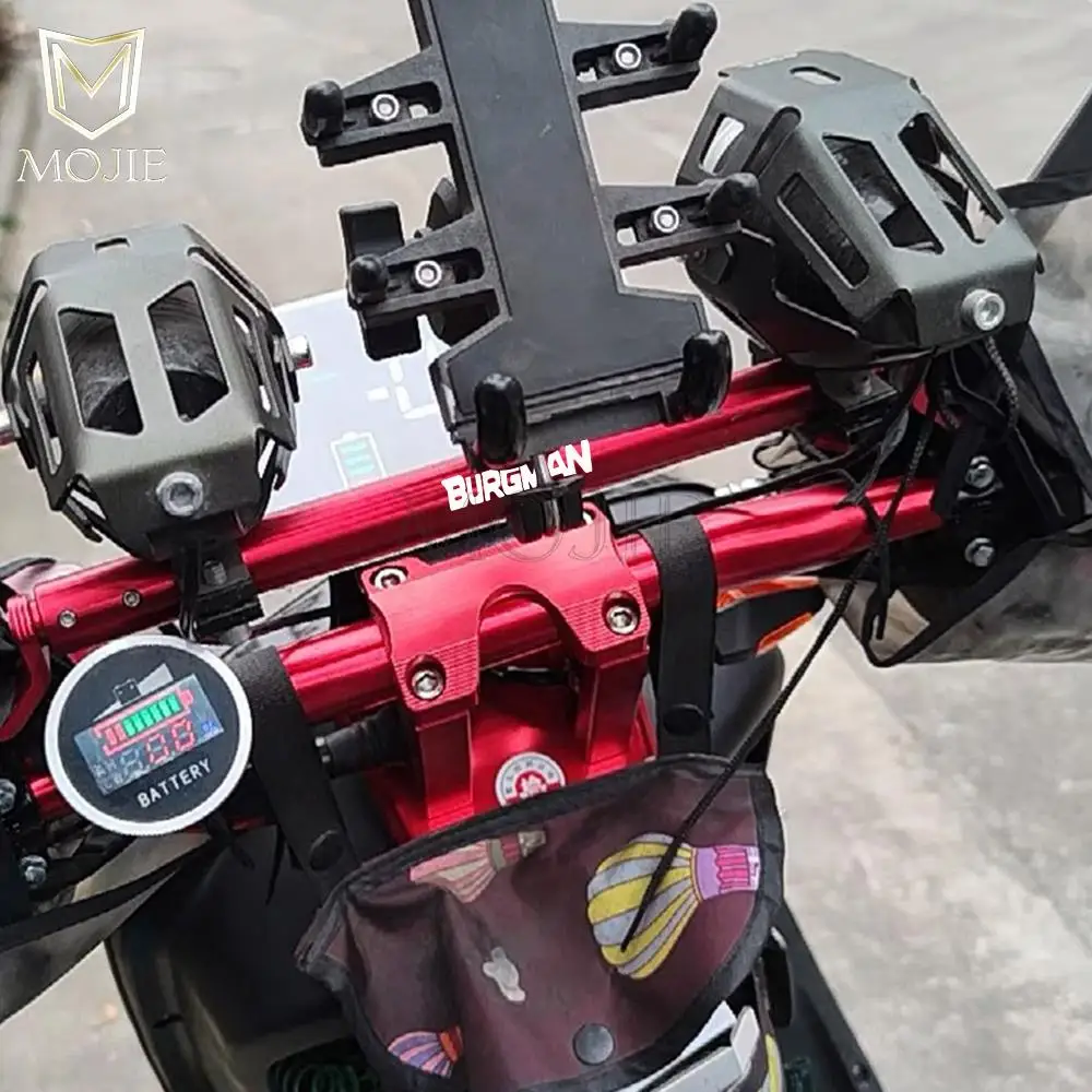 Motorcycle Modified Phone Holder Extension Handlebar Balance Bar For SUZUKI BURGMAN 125 200 400 650 BURGMAN650 1999-2021 2022