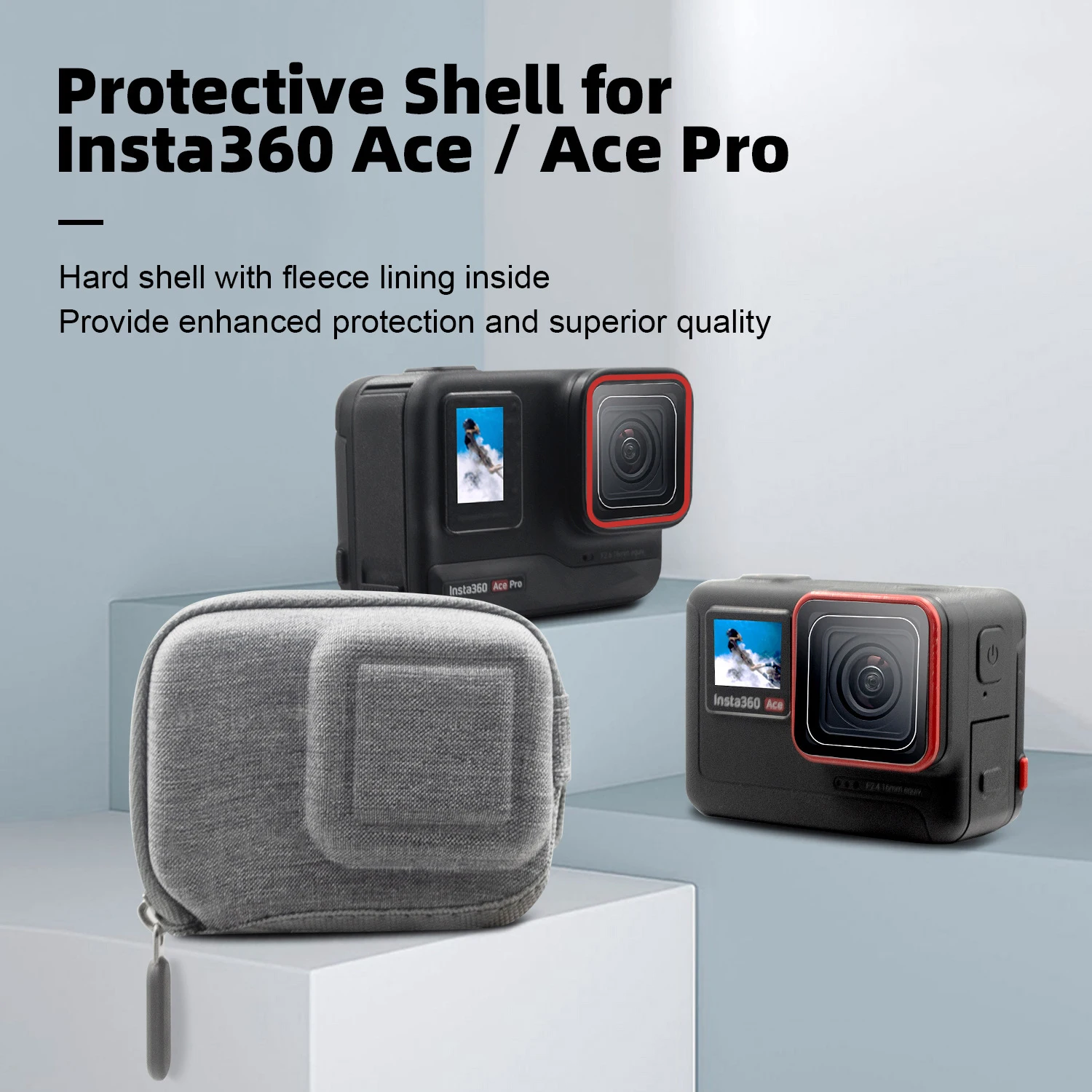 Protective Mini Case For Insta360 Ace Pro/Ace Body Bag Mini Storage Box Sports Camera For Insta360 Ace Pro/Ace Accessories Case