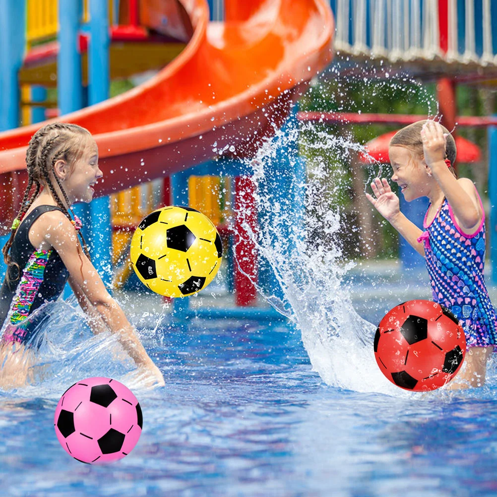 4 Uds. Juguetes exteriores para niños, balones inflables de fútbol, globo de fútbol colorido para bebé