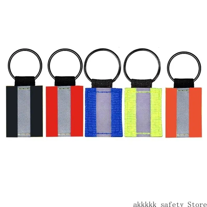 XXFF 10pcs Reflective Keychain Charms Keychain Reflector for Nighttime Activity