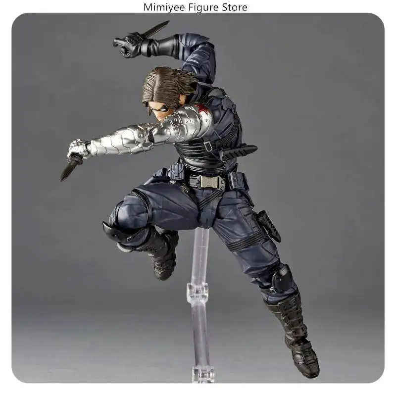14cm Marvel Winter Soldier Articulated Mechanical Arm Warrior PVC Action Figure Statue Desktop Decoration Gift​