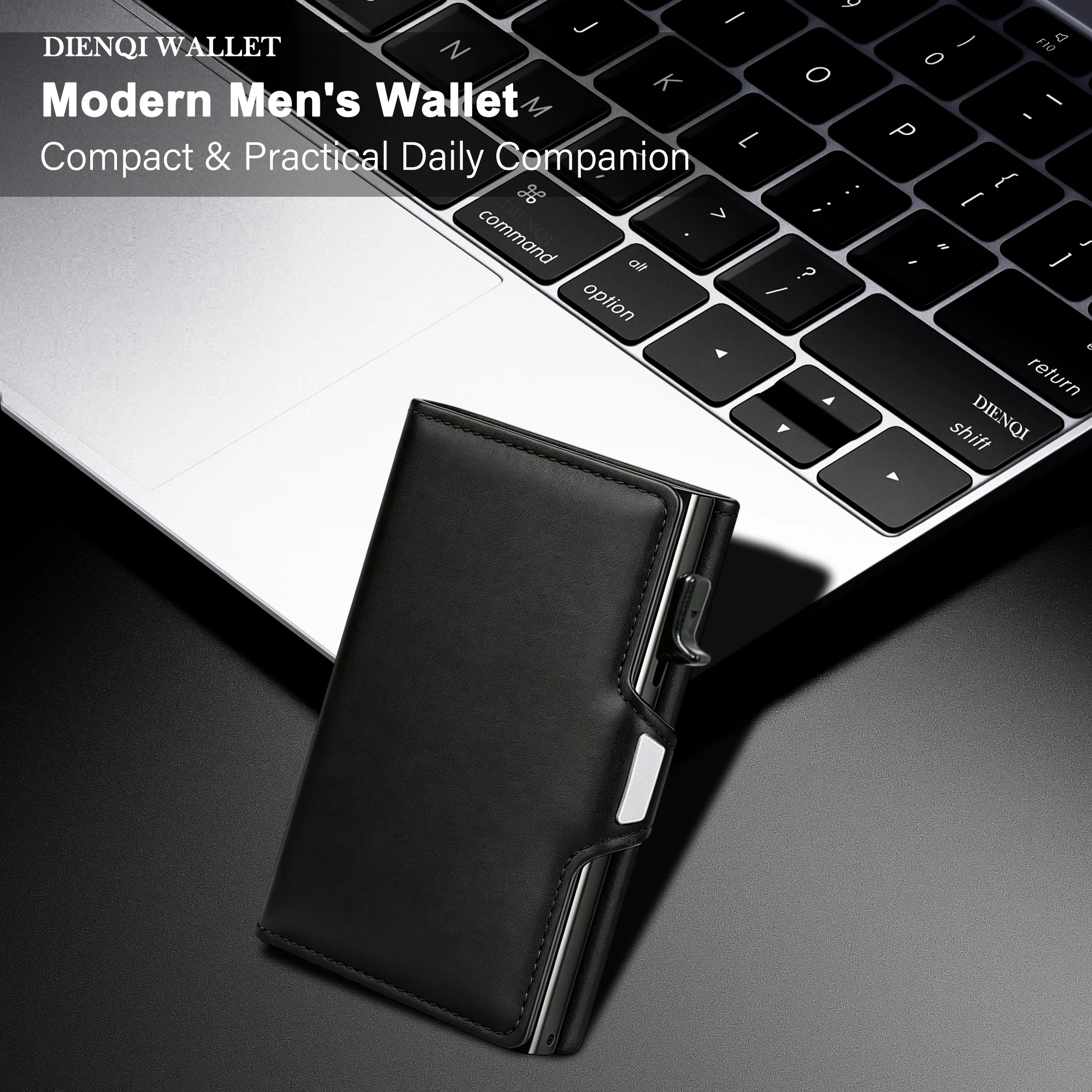 Rfid Small Men Wallets Credit Card Holder Carbon Fiber Partten Smart Luxury Wallet Bank Cardholder Case Business Wallet for Men