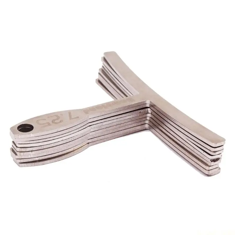M5TC Professional Guitar Measuring Tool T Shaped Guitar Ruler Replacement Metal Guitar Radius Gauges Luthier Tools Enduring