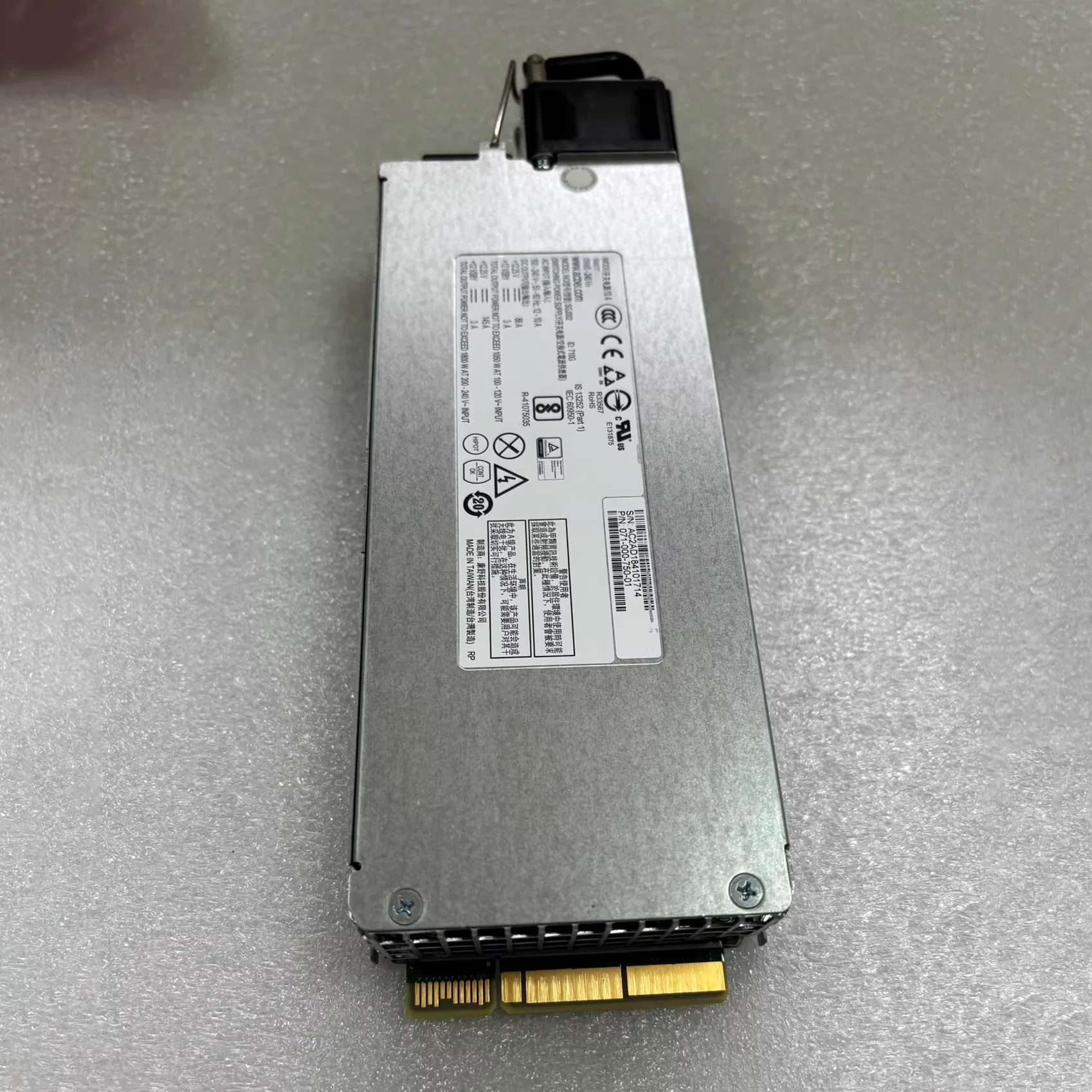 

Power Supply 071-000-750-01 UNITY 480/680/880/480F/680F 1800W