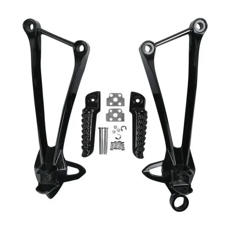 A48P-Motorcycle Rear Passenger Footrest Mount Foot Pegs For Kawasaki Ninja ZX6R ZX636 ZX10R 2009-2024 2013-2024 2008-2010