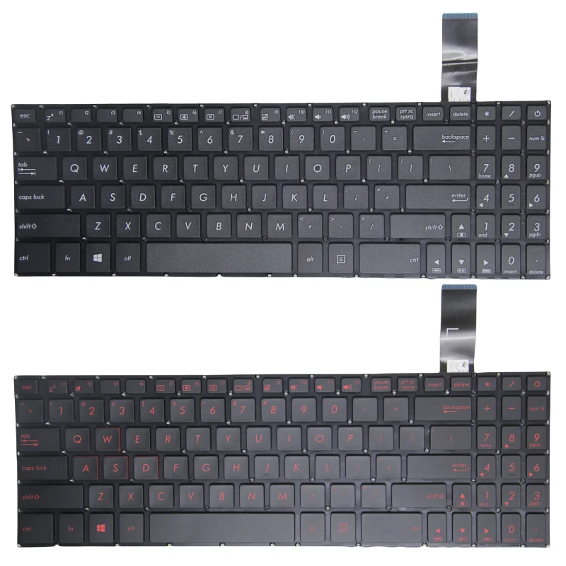 NEW US keyborad For ASUS FX570 F570 YX570ZD YX570 Laptop Keyboard English No Backlight