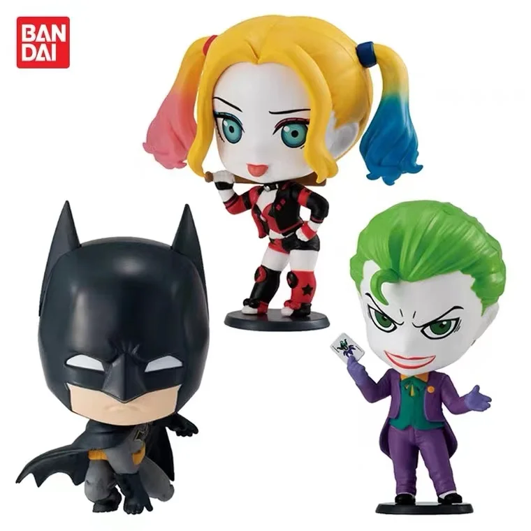 Японская Bandai Подлинная модель Gacha, фигурка Бэтмена, Джокера, Харли Квинна, персонаж аниме, периферийная модель, экшн-фигурки, игрушки