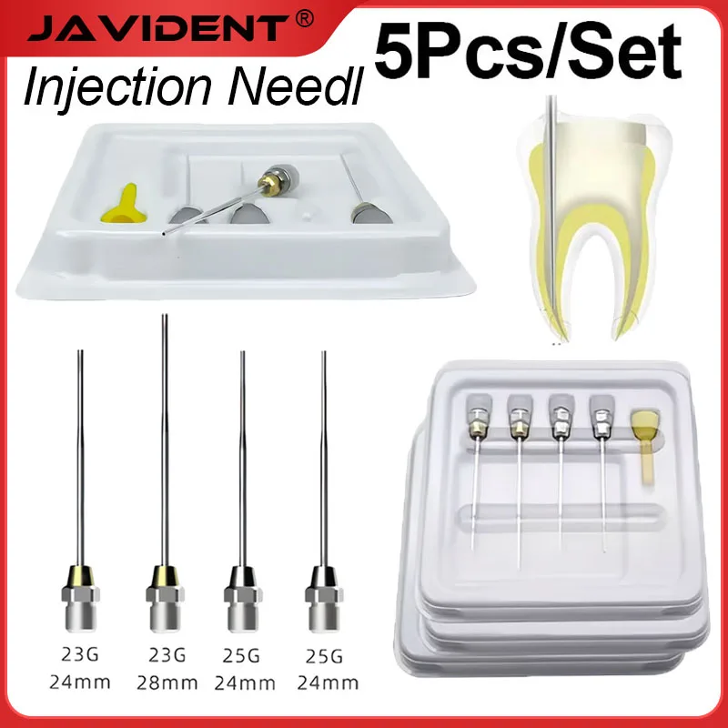 1Set Dental Hot-Melt Adhesive Filling Kit with Heating Tip, High-Efficiency Working Tip, Dental Sealer Filling Needle