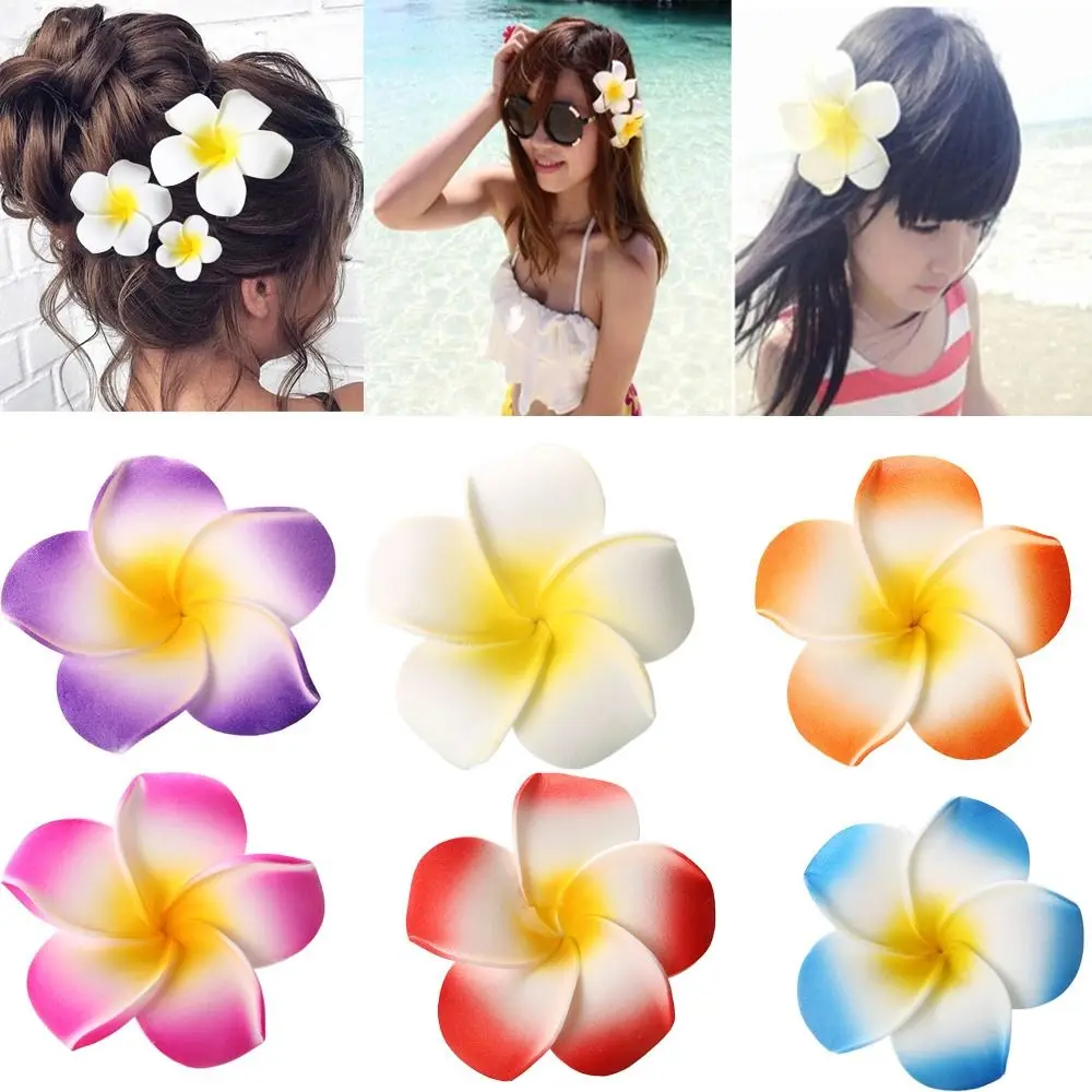 Decoração de casamento flor de ovo grampos de cabelo fontes de festa para festa de casamento nupcial praia férias flor headwear estilo boêmio