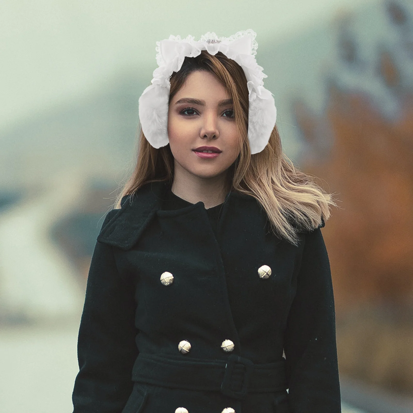 الدانتيل القط الأذن غطاء للأذنين دافئ شتاء دافئ حماية لينة الأذن يغطي لغطاء للأذنين الحيوان تدفئة الطقس البارد