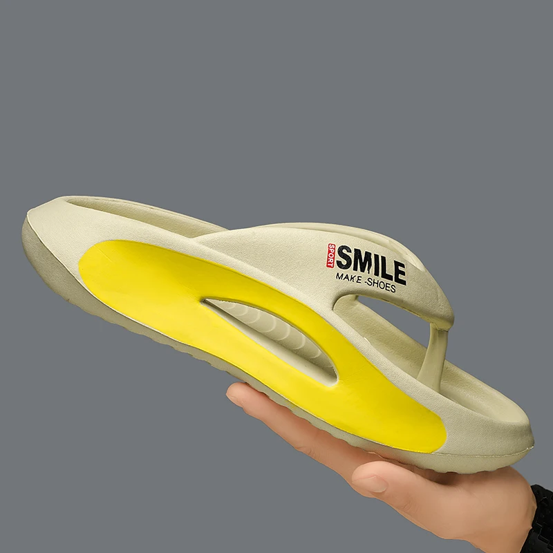 Summer Men's Eva Slippers Indoor Flip Flops Beach Outdoor Sandals Men Soft Slides Casual Shoes Women Male Non-slip Home Slippers