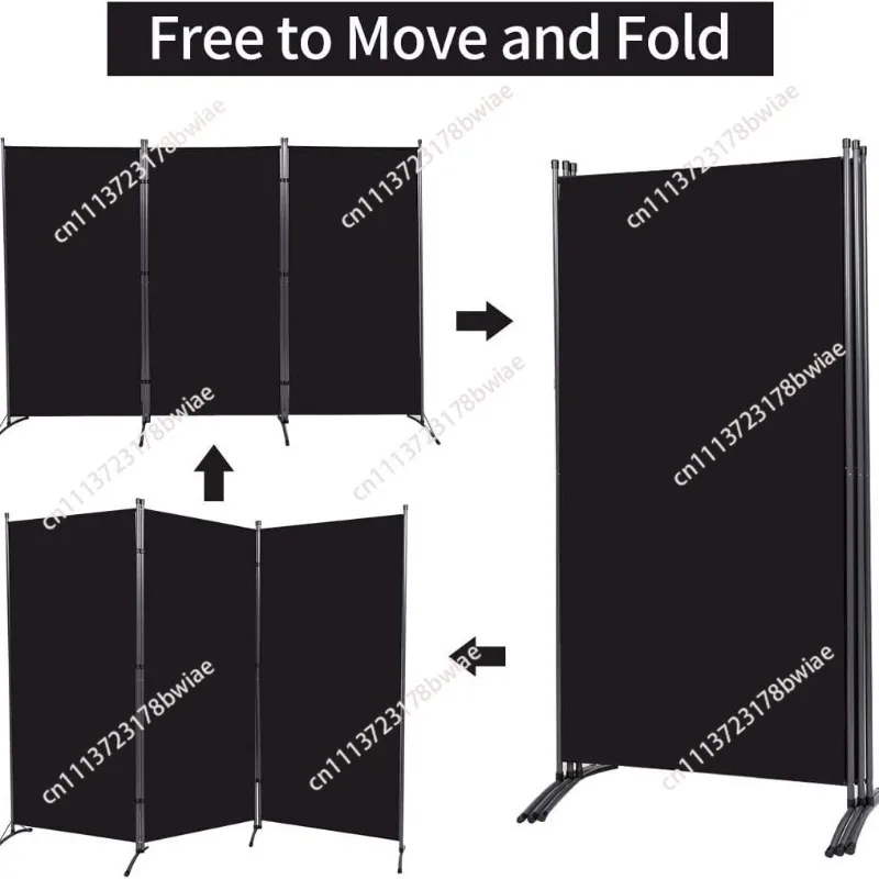 Office & hotel universal push-pull folding partition screen - simple mobile room divider