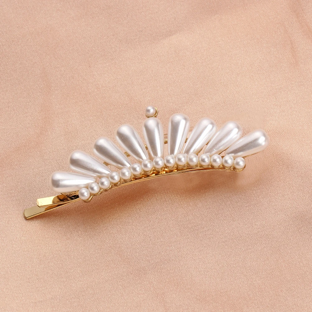 

5pcs Pearl Pcs Women Pearl Hairpin Bang Clips Bang Clips Hair Accessories Rhinestones For Hair Styling Party Wedding